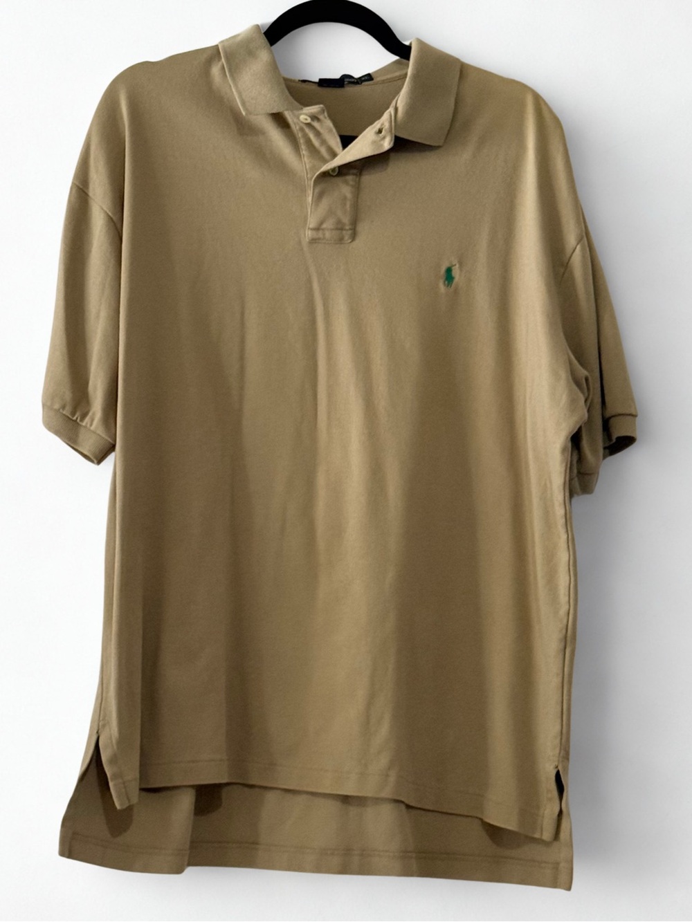 Polo Ralph Lauren Mens XL Olive Cotton Polo Shirt Polo Pony Logo Classic Fit